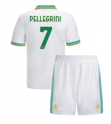 AS Roma Lorenzo Pellegrini #7 Tredje Kläder Barn 2025-26 Kortärmad (+ Korta byxor)